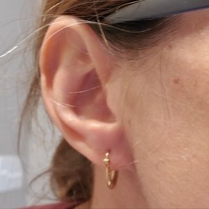 Petite 10k gold hoops